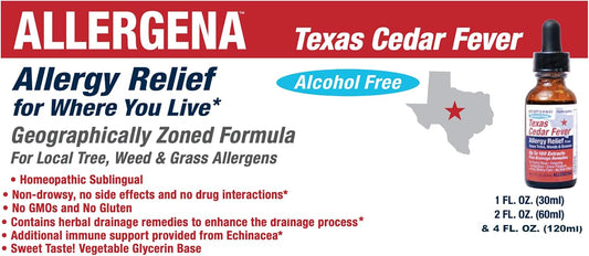 Progena Allergena Texas Cedar Fever (1 Fl Ounce Spray, Kids)