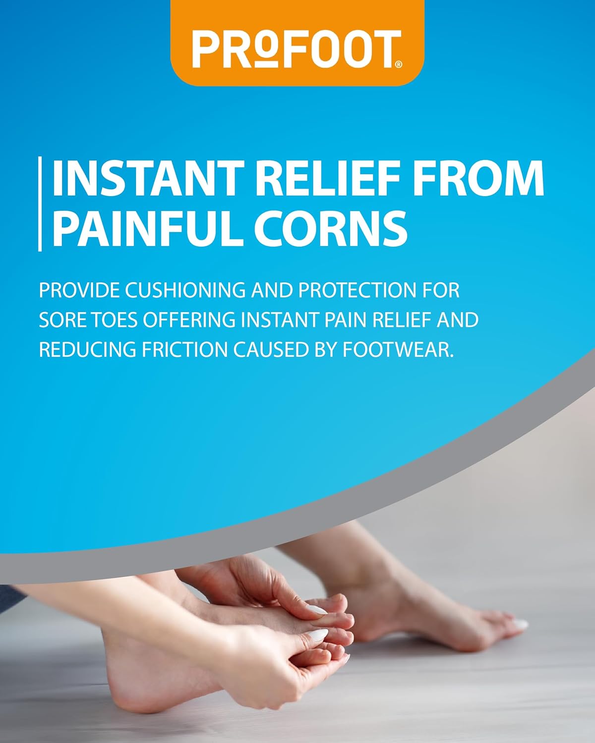 Profoot Soft Gel Toe Protectors - Pain Relief for Corns, Hammer Toes, and Overlapping Toes - Toe Protectors for Feet - (2 Pack) : Amazon.co.uk: Health & Personal Care