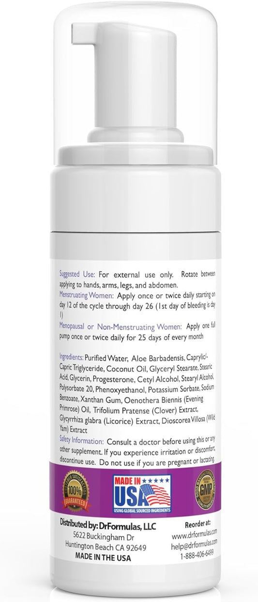 DrFormulas Progester-ONE Cream Bioidentical for Women | Menopause Relief Cream Progest with Phytoestrogens, Primrose Oil, Coconut Oil, 3.5 oz (Mendapause) : Health & Household