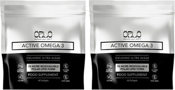 Orlo Omega 3 - Triple Strength Vegan Omega3S Supplement - Plant Based Dha & Epa Fatty Acids - Algae Omega-3 Oil - Krill Or Fish Oil Alternative (120 Mini Softgels)