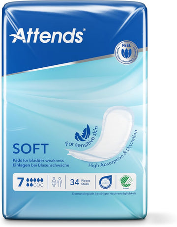 Attends Soft 7, 136 Units (4 Packs Of 34)