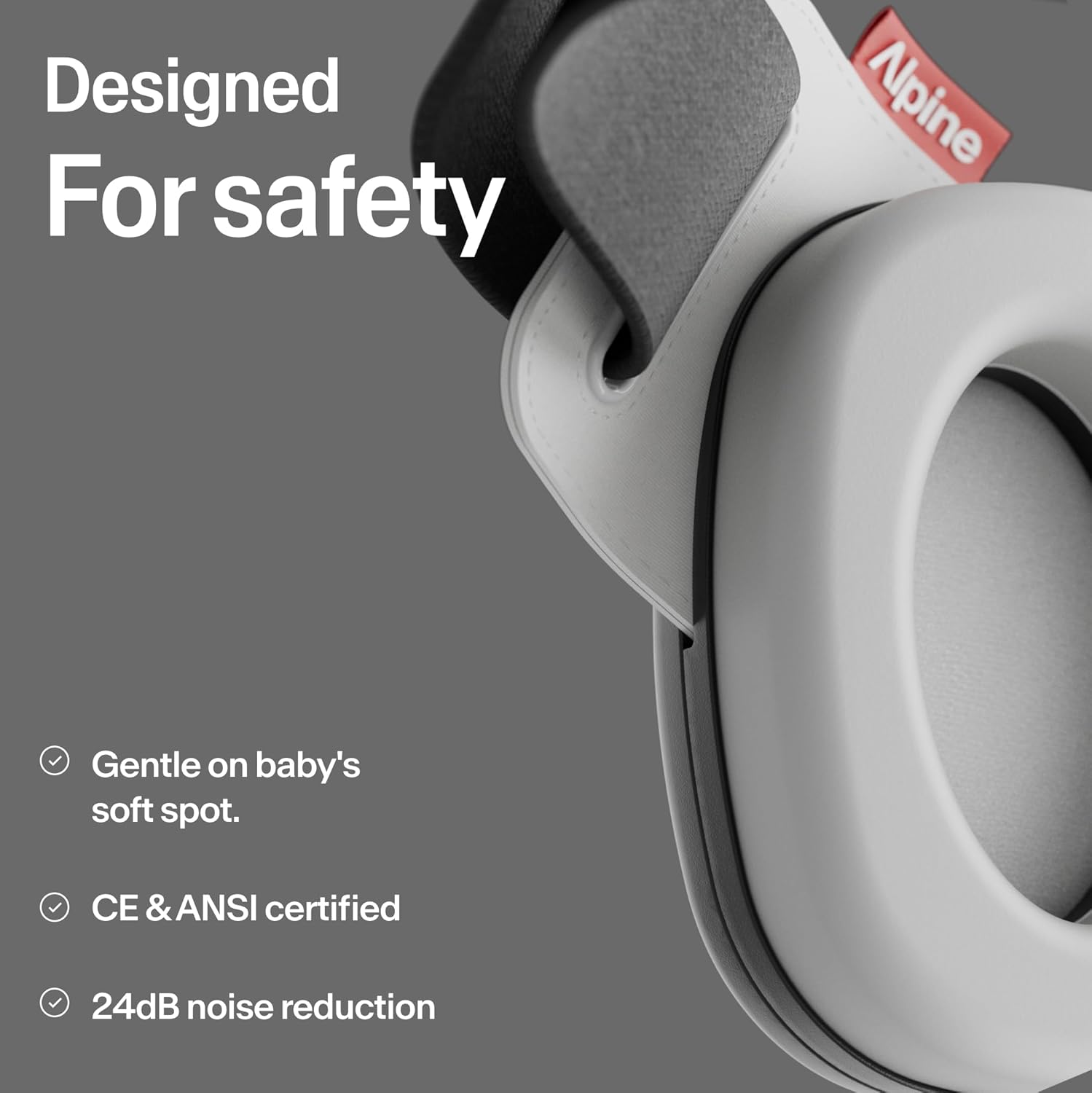 Alpine Muffy Baby Comfort - Ear Defenders for Babies and Toddlers - CE & UKCA Certified - Unique Headband for Safe Fit & Comfort Multi-adjustable for Ages Up To 48 Months - 24dB Sound Reduction, Black : Amazon.co.uk: Baby Products