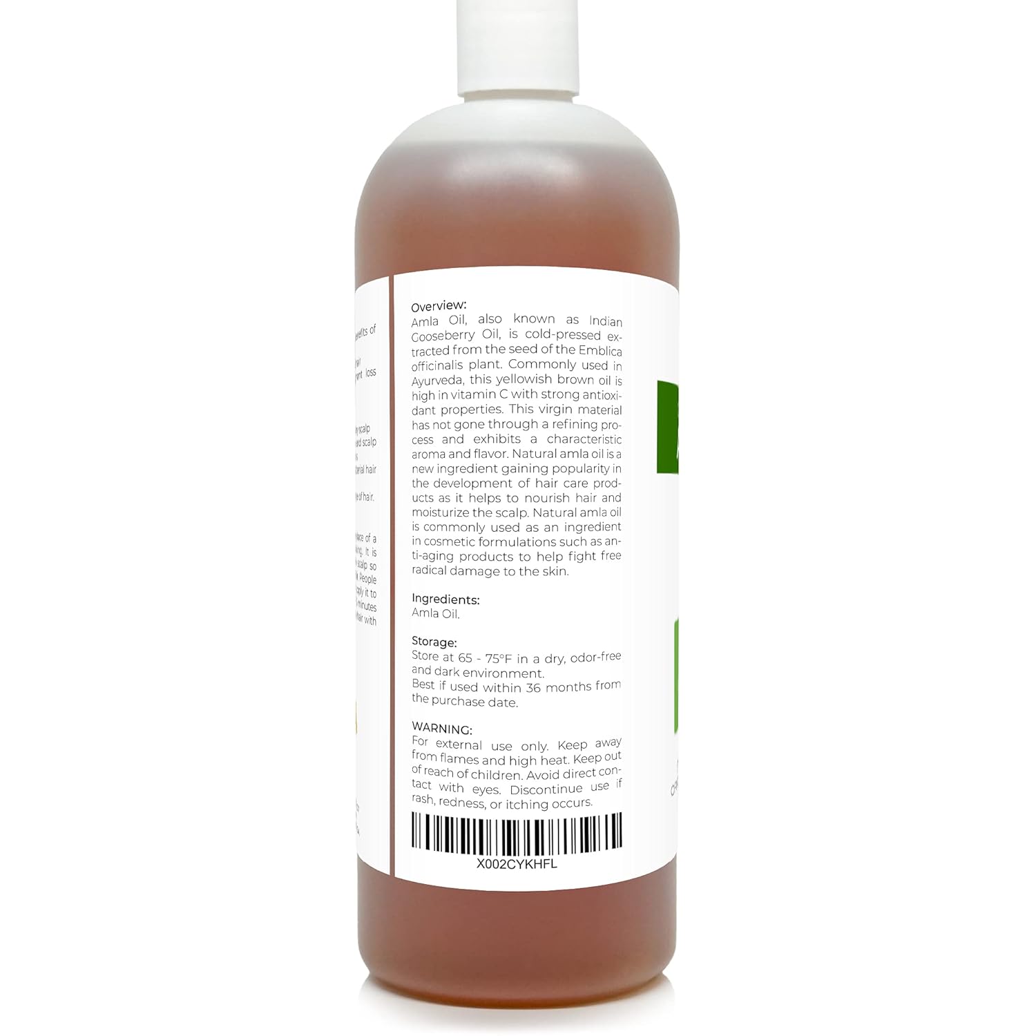 velona Amla Oil USDA Certified Organic - 32 oz | 100% Pure and Natural Carrier Oil | Extra Virgin, Unrefined, Cold Pressed | Hair Growth, Body, Face & Skin Care… : Grocery & Gourmet Food