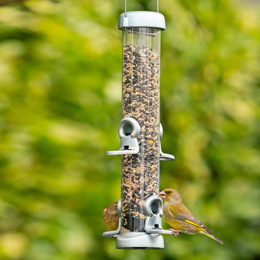 Jacobi Jayne Ring-Pull Click Medium Seed Feeder, Zinc BirdRp3-S2Z