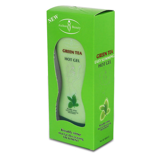 Aichun Beauty Green Tea Paprika Slimming Gel Full-Body Fat Burning Fast Weight Lose Product Slim Abdomen Anti Cellulite Weight Loss Cream 250G (Green Tea)