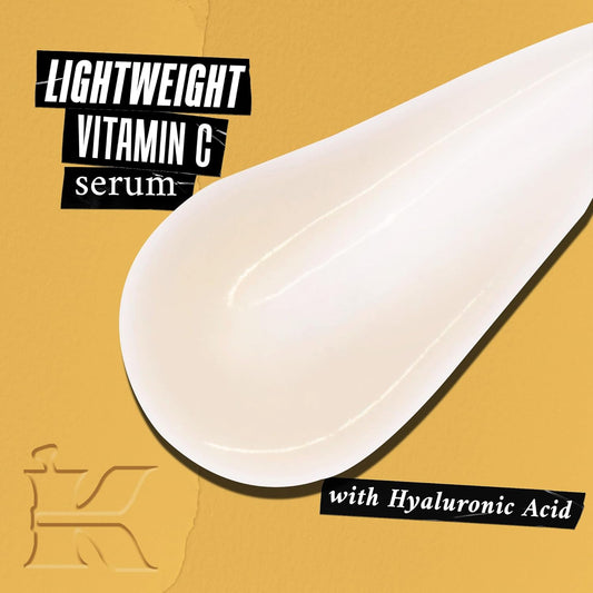 Kiehl'S Powerful-Strength 12.5% Vitamin C Serum, Line-Reducing Concentrate For Face, Boosts Radiance & Firmness, Smooths & Plumps Skin, With Hyaluronic Acid, Dermatologist-Tested, Paraben-Free