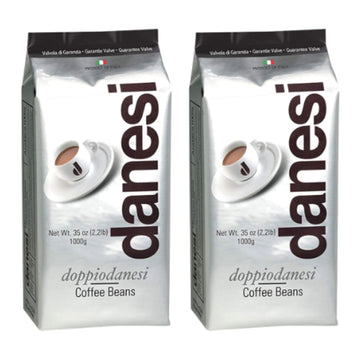 Danesi Caffe Italian Whole Coffee Beans - Espresso Coffee Beans And Medium Roast Whole Bean - Perfect For Espresso Machines, French Press, And Home Brewing - Doppio (4.5 Lb)