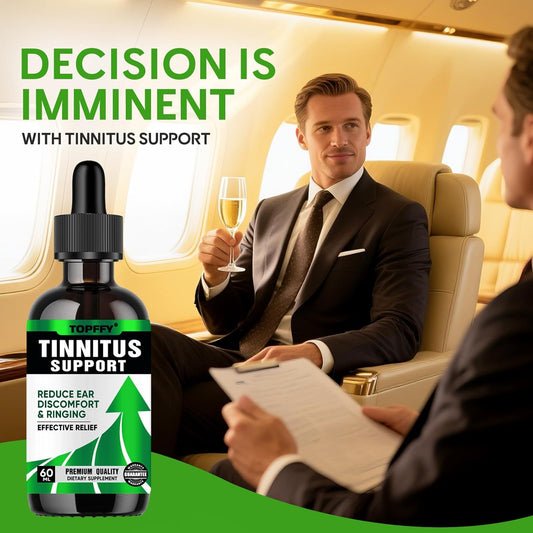 Tinnitus Relief For Ringing Ears - Natural Ear Ringing Relief Formula, Fast-Acting Tinnitus Relief Supplement For Improved Hearing, Reduce Ear Noise, 60Ml, Safe For Men & Women