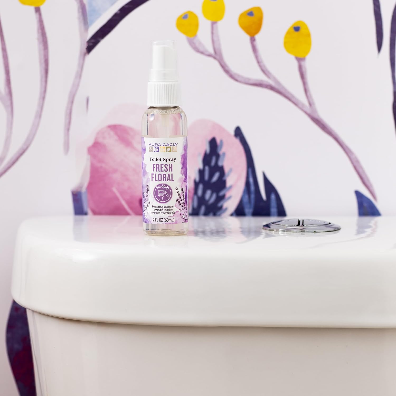 Aura Cacia Ocean Air Toilet Spray 2 Fl. Oz. - Light Aroma, No Synthetic Fragrances