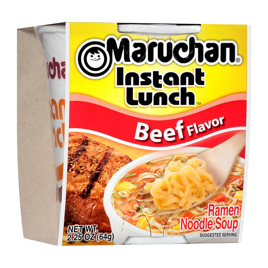 Maruchan Instant Lunch Beef, 2.25 Oz, Pack Of 12