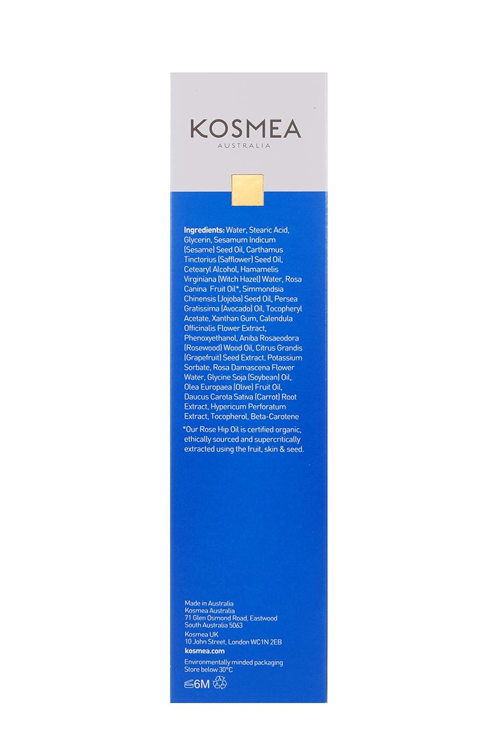 Kosmea Natural Cream Cleanser For Face – Purifying Cream Cleanser For Dry Skin, Sensitive Skin Or Normal Skin – Rosehip Oil, Avocado Oil, Vitamins A, B & D – 5.07 Fl Oz : Beauty & Personal Care
