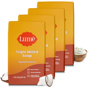 Lume Triple Milled Bar Soap - Rich Moisture & Gentle Cleansing - Paraben Free, Phthalate Free, Skin Safe - 5 Ounce (Peony Rose)