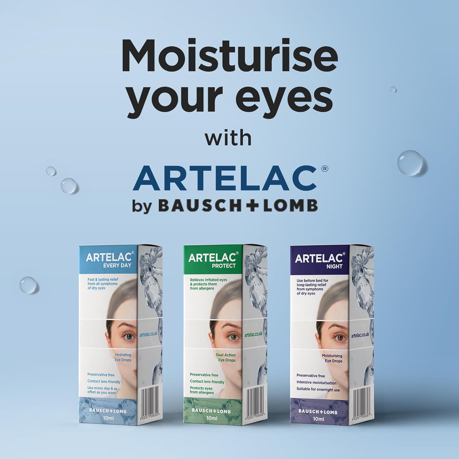 Artelac Night Eye Drops, Symptom Relief for Tired, Dry, Stressed, Gritty, Burning and Tearing Eyes, Preservative Free and Restores Moisture During Sleep, 10ml : Amazon.co.uk: Beauty