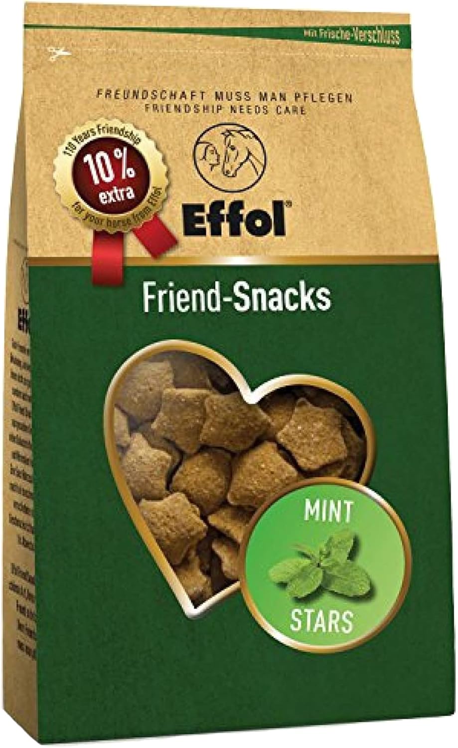 Effol Friend-Snacks - Mint Stars - 550G Bag - Horse Equestrian Horse Feed