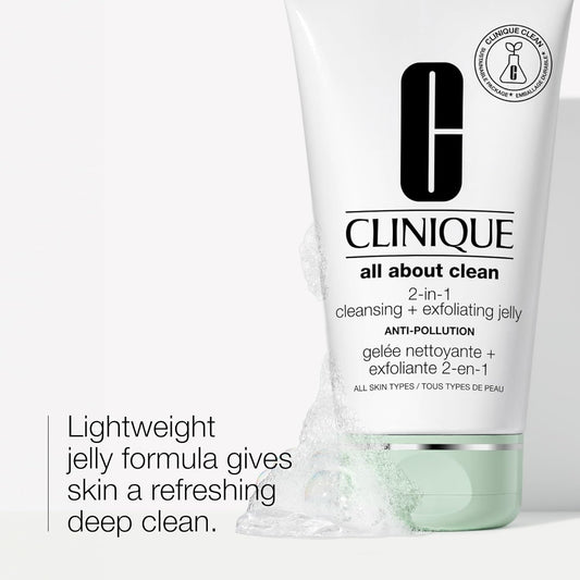 All About Clean 2-In-1 Cleansing Plus Exfoliating Jelly By Clinique For Women - 5 Oz Cleanser