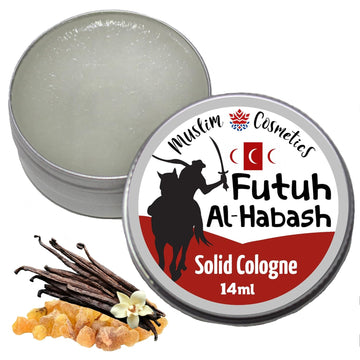 Smokey Vanilla & Frankincense Solid Cologne | Boswellia Frereana | Rich Tonka Bean | Birch | Halal | Vegan || Made In Canada - Muslim Cosmetics - Futuh Al-Habash 0.5Oz / 14Ml
