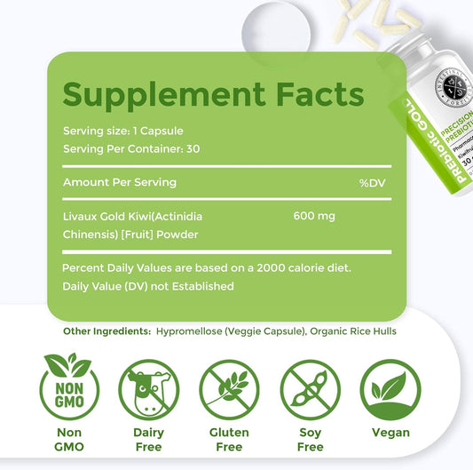 Intestinal Fortitude Prebiotic Gold: Kiwifruit Fiber, Butyrate & Prebiotic Restore Supplement To Support The Gut, Immune & Digestive Support, Anti-Bloating & Leaky Gut Repair, Dairy-Free Capsules