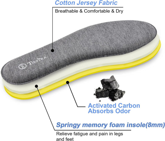2 Pair -Shoe Inserts For Mens Memory Foam Insoles,Replacement Insoles For Work Boots Running Shoes, Cushion Shock Absorbing For Foot Pain Relief, Comfort Breathable Inner Soles 42Eu,Us9