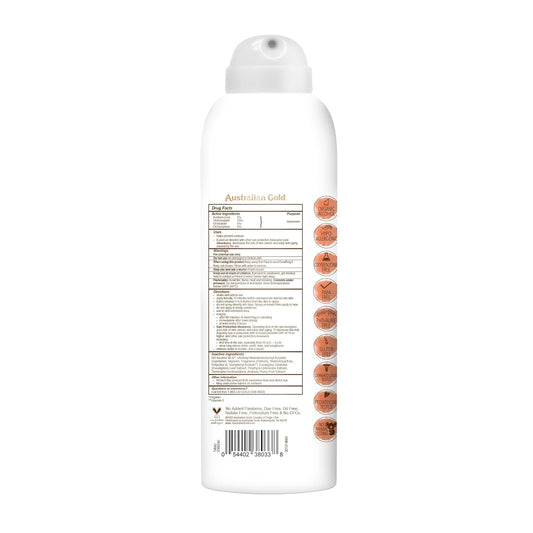 Australian Gold Botanical SPF 50 Natural Sunscreen Spray, Broad Spectrum Sunblock, Formulated with Antioxidants-Rich and Natural Native-Australian Ingredients, Citrus Oasis Fragrance, 6 Fl Oz