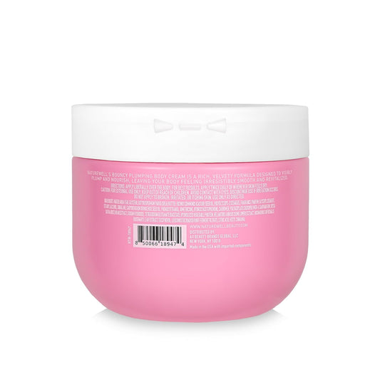 Nature Well Bouncy Plumping Body Cream, Lightweight & Quick-Absorbing Formula To Help Visibly Firm & Smooth Skin, Scented With Tuberose, Dragonfruit, Lychee & Golden Amber, 12 Oz