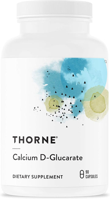 Thorne Calcium D-Glucarate - Dietary Calcium Supplement To Support Liver Health & Healthy Cholesterol Levels In A Normal Range - 90 Capsules