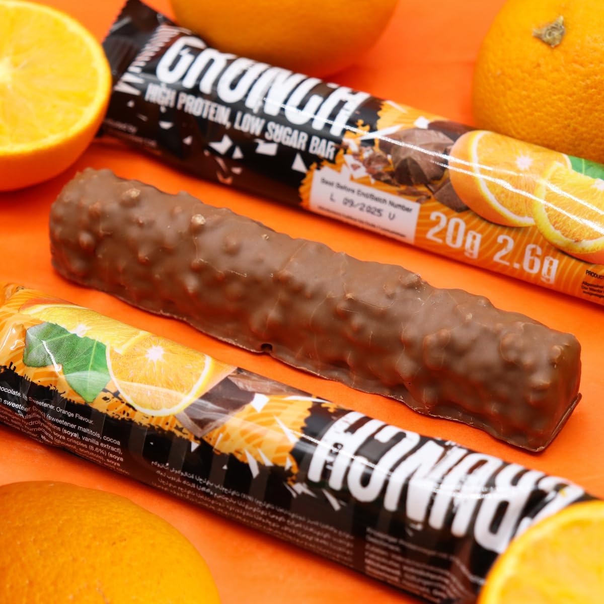 Warrior Crunch - High Protein Bars - 20g Protein Each Bar - Low Carb, Low Sugar Snack - 12 Pack x 64g (Chocolate Orange) : Amazon.co.uk: Health & Personal Care