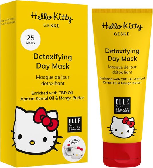 GESKE Detoxifying Day Mask | Use with Hello Kitty Sonic Warm & Cool Mask | Face Mask with CBD Oil, Apricot Kernel Oil & Mango Butter | Protective Formula | For Normal to Sensitive Skin | Vegan : Amazon.co.uk: Beauty