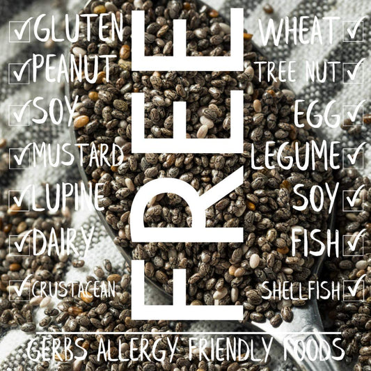 Gerbs Raw Black Chia Seeds 2 Lbs. | Freshly Harvested & Packaged In Resealable Bulk Bag | Non-Gmo, Keto & Paleo Cleared |Great With Yogurt, Smoothies & Oatmeal | Gluten Peanut Tree Nut Allergy Free