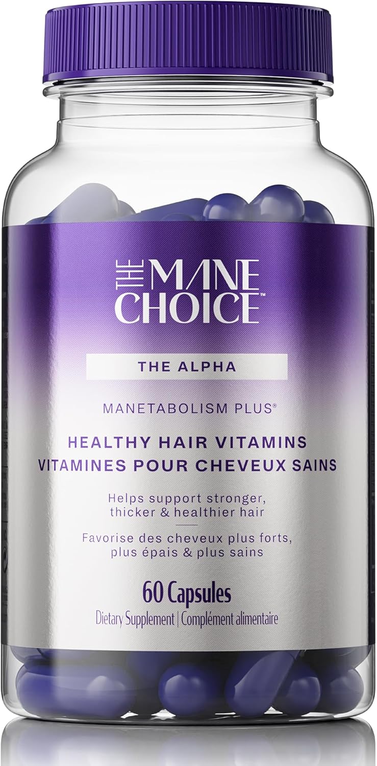 The Mane Choice Manetabolism Drops Healthy Hair Vitamins With Collagen (60 Gummies) Hair Skin And Nails Vitamins, Hair Nutrition Supplements For Women & Men For Longer, Thicker And Healthier Hair