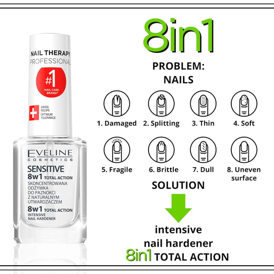 Total Action 8 In 1 Intensive Nail Treatment And Conditioner Sensitive