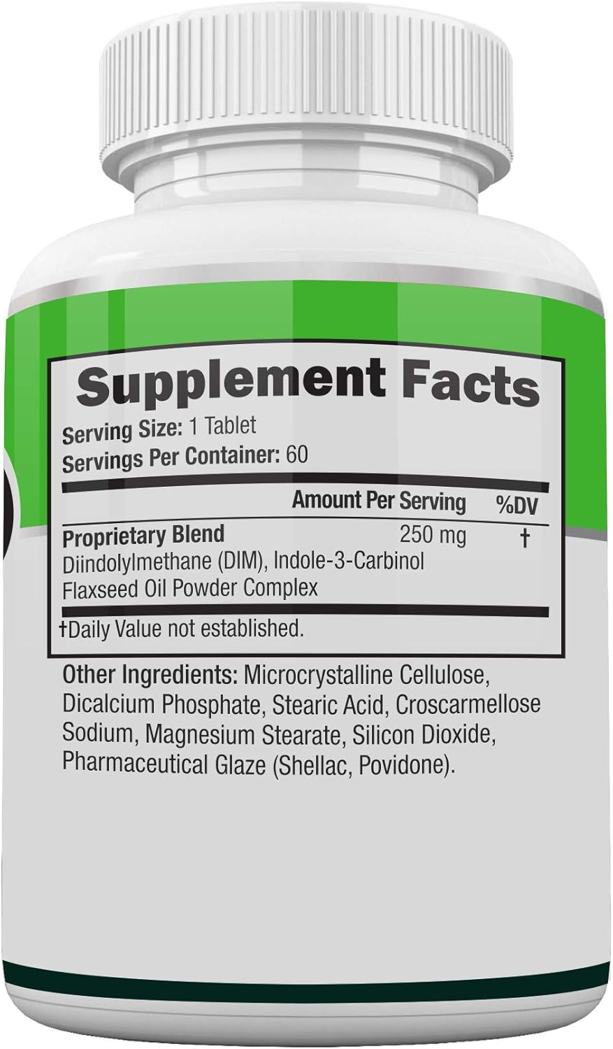 Estrohalt Estrogen-Blocker Supplement & Natural Anti Aromatase Inhibitor Pills For Men & Women Dim (Diindolylmethane) & Indole 3 Carbinol (I3C) Supplements For Estrogen Dominance & Hormone Balance : Health & Household