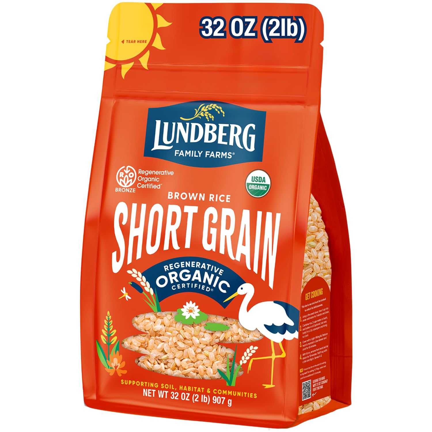Lundberg Family Farms Organic Short Grain Brown Rice 12Lbs