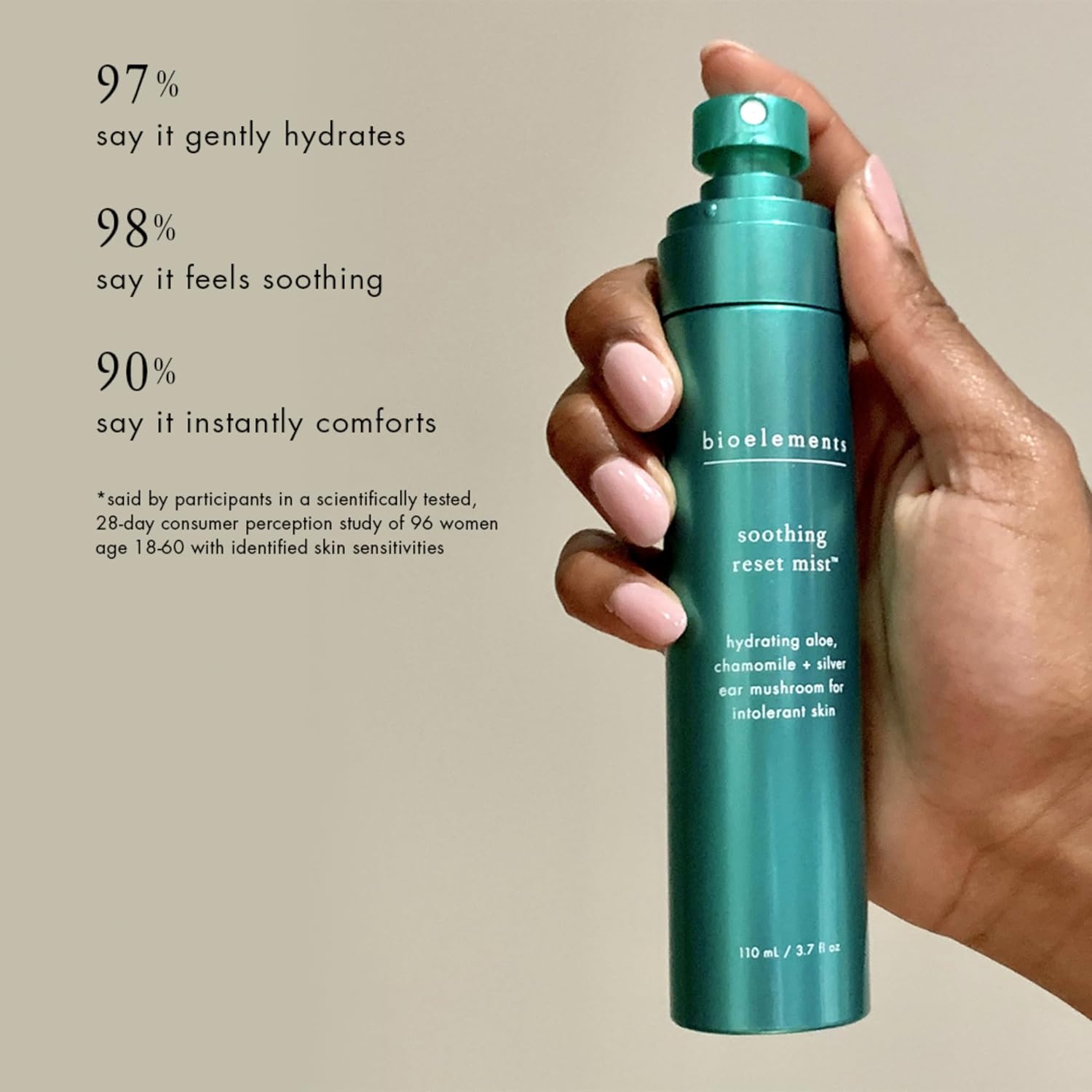 Bioelements Soothing Reset Mist - 3.7 Oz - Hydrating, Soothing Toner For Sensitive & Dry Skin - Vegan, Gluten Free - Never Tested On Animals : Beauty & Personal Care