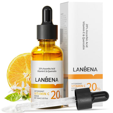 20% Vitamin C Serum For Face, 30 Ml/ 1 Fl, Brightening Skin, Dark Spot Remover, Reduce Wrinkle, Anti Aging Glowing Serum, Facial Moisturizer With Niacinamide, Vitamin E, Hyaluronic Acid