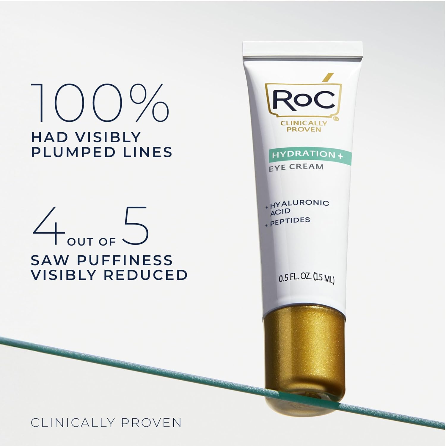 Roc Multi Correxion Hyaluronic Acid Anti Aging Under Eye Cream For Puffiness & Dark Circles (.5 Oz) + Roc Retinol Capsules (7 Ct), Skin Care Routine, Fragrance & Paraben Free For Women And Men : Beauty & Personal Care