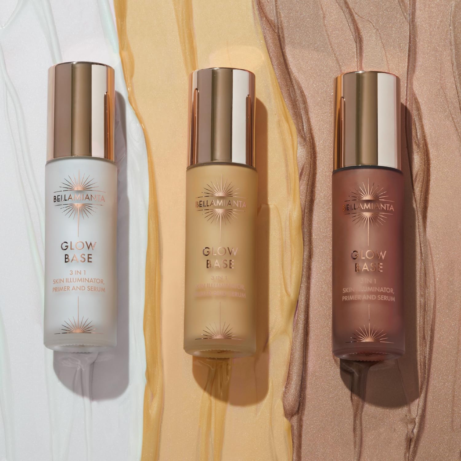 Bellamianta Glow Base – Hydrating Makeup Primer & Illuminator – Radiant Skin Primer with Niacinamide, Hyaluronic Acid & Vitamin E – Highlighters for Glowing Skin – Pearl, Champagne & Bronze Glow : Amazon.co.uk: Beauty