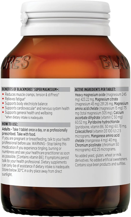 Blackmores Super Magnesium Plus 100 Tablets