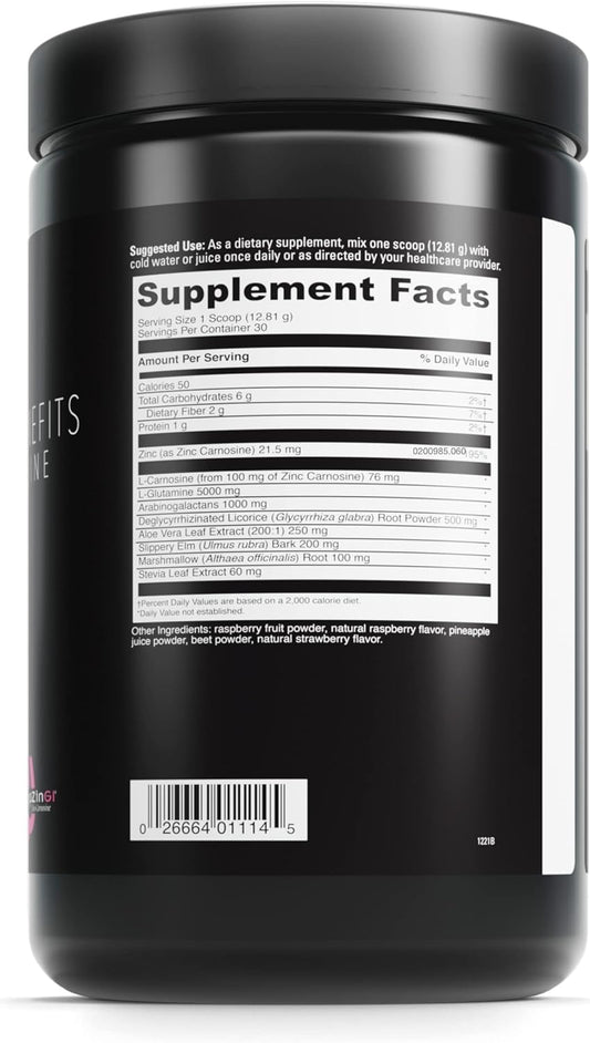 Davinci Labs Gi Benefits - Digestive & Gut Health Supplement Powder With Zinc, L-Glutamine & More - Helps Support Immune System* - 30 Servings (13.55 Oz)