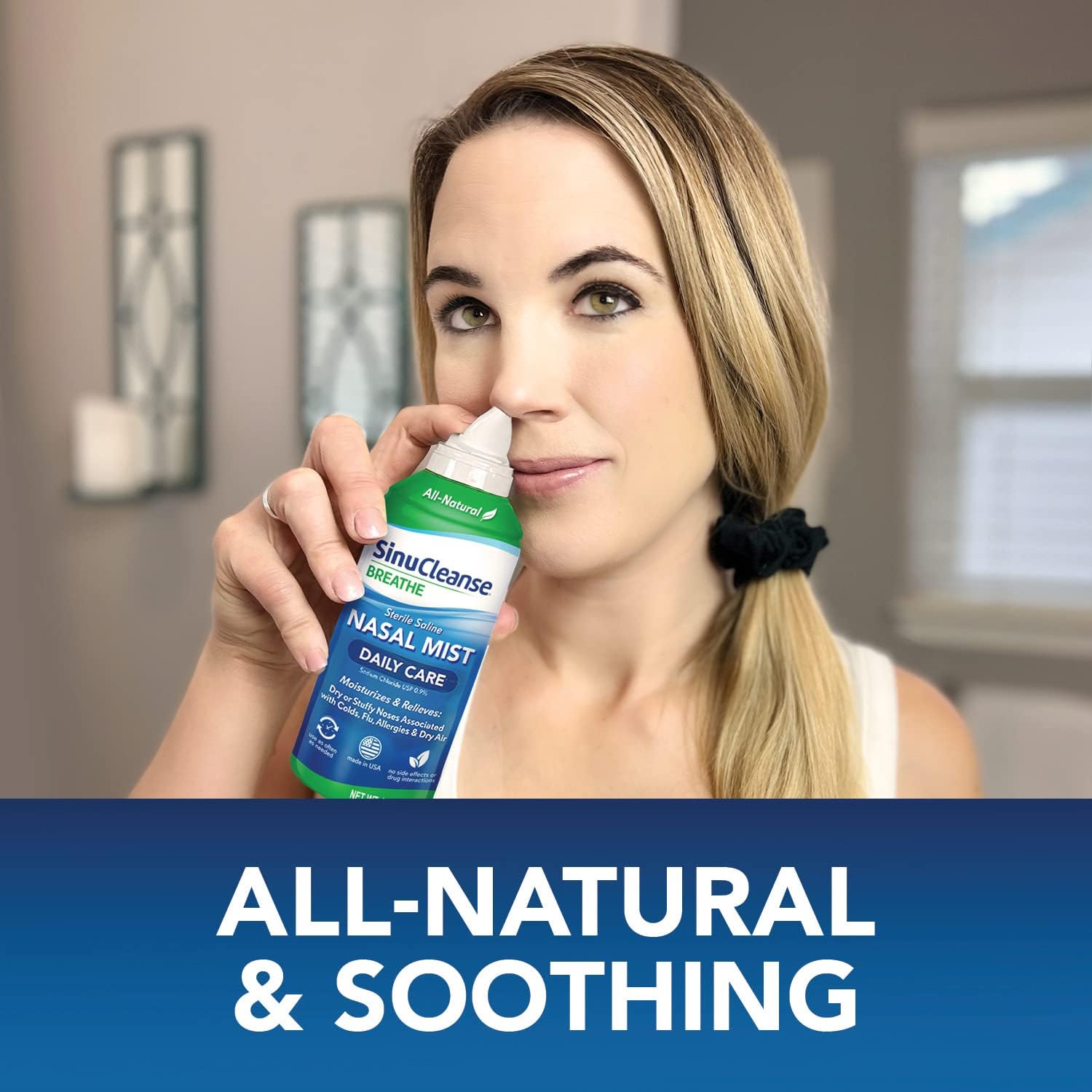 Buy Sinucleanse Daily Care Sterile Saline Nasal Spray, Ultra Fine Mist, Instantly Moisturizes & Relieves Everyday Nasal Congestion Due To Colds & Dry Air, 4.5 Oz (2 Pack), Made In Usa On  Free Shipping On Qualified Orders