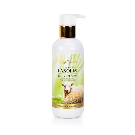 Wild Ferns Lanolin Body Lotion With Avocado & Rosehip Oils, 99% Natural, 230Ml