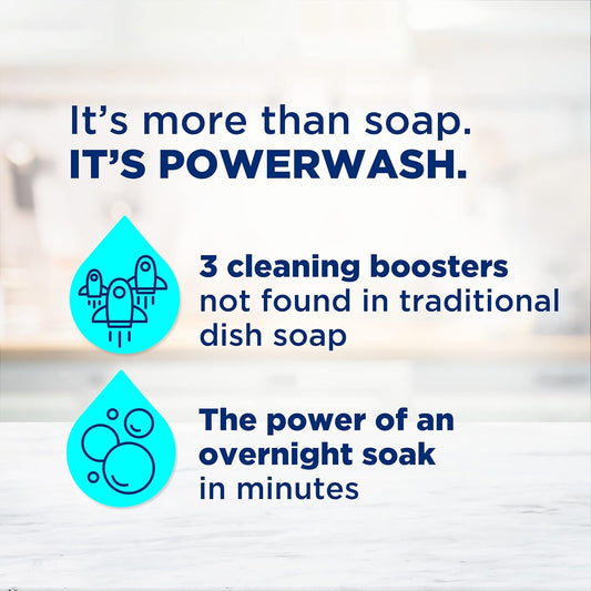 Dawn Free & Clear Powerwash Dish Spray, Dish Soap, Pear Scent Refill, 16 Fl Oz (6 Pack)