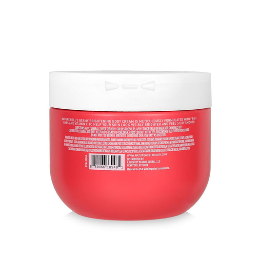 Nature Well Beamy Brightening Body Cream, Lightweight & Quick-Absorbing Formula To Help Improve Tone & Texture, Scented With Black Currant, Jasmine & Vanilla Woods,12 Oz