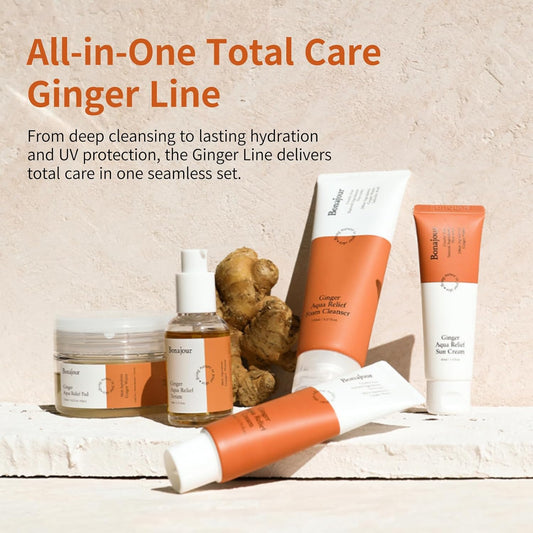 Bonajour Ginger Aqua Relief Foam Cleanser, 5.27 Fl Oz