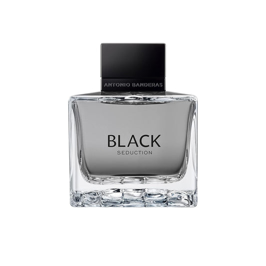 Banderas Antonio Perfumes - Black Seduction - Eau De Toilette Spray For Men - Long Lasting - Elegant, Masculine And Sexy Fragance - Amber Woody Scent- Ideal For Special Events - 3.4 Fl Oz