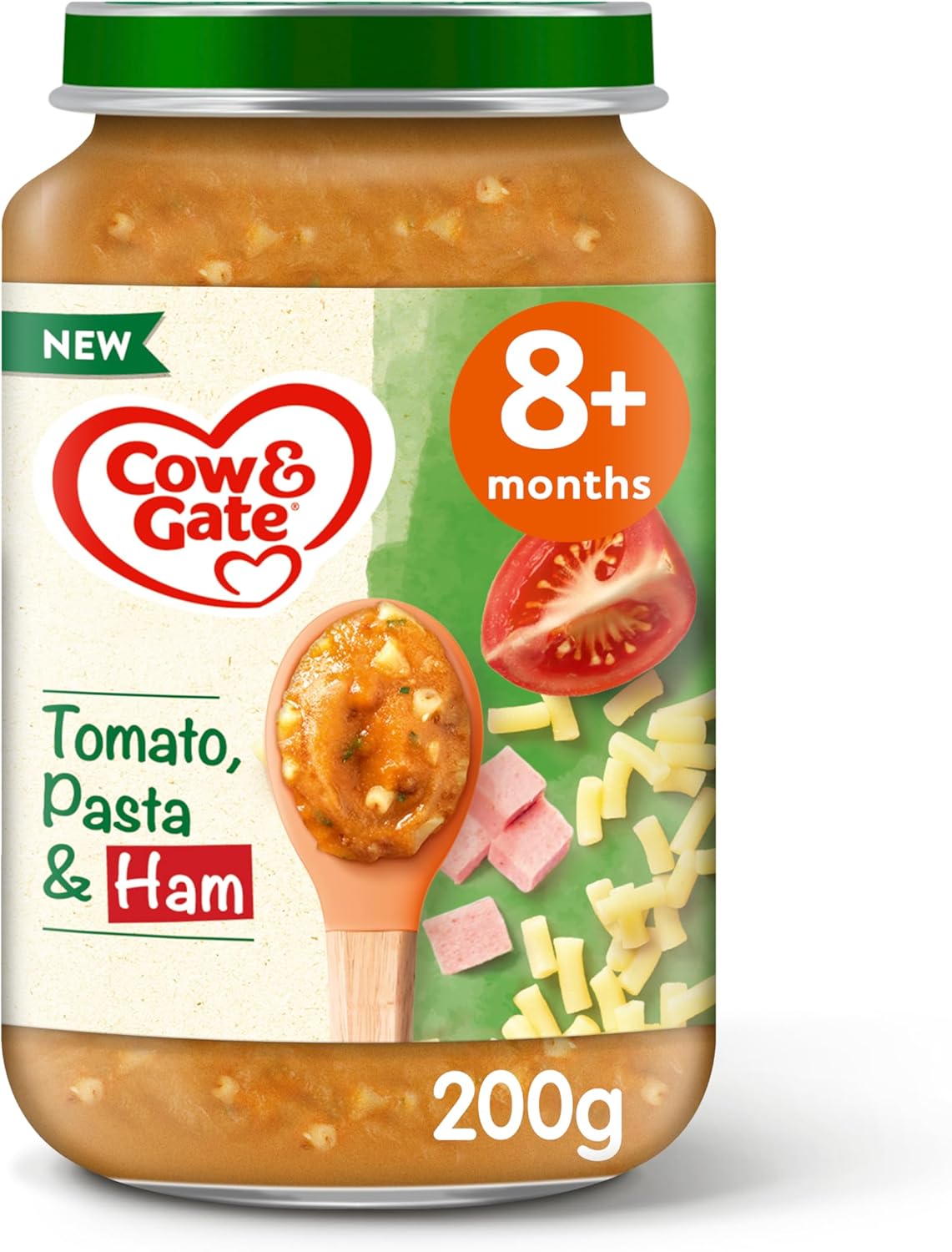 Cow & Gate Tomato Ham & Pasta Baby Food Meal Jar 8+ Months 200g : Amazon.co.uk: Grocery