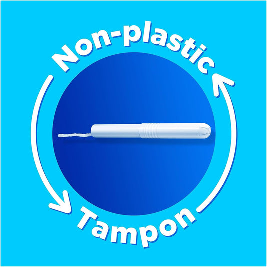 Tampax Regular Tampons With Cardboard Applicator 20X, Leak Protection, Feel Clean
