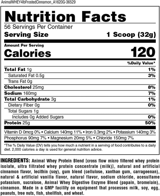 Animal Highly Digestible Isolate Whey Protein Powder  Loaded For Post