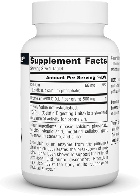 Source Naturals Bromelain 500Mg Proteolytic Enzyme Supplement - 120 Tablets