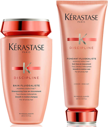 Kerastase Discipline Bain Fluidealiste Shampoo 250Ml & Fondant Fluidealiste 200Ml (Shampoo & Conditi