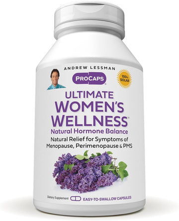 Andrew Lessman Ultimate Women’S Wellness 30 Capsules - Naturally Relieves Menopause Symptoms, Pms, Perimenopause With Soy Isoflavones, Egcg, Cranberry, Indole-3-Carbinol. Easy To Swallow Capsules